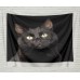 Wall Hanging Tapestry Livingroom Sheet Bedspread BlackCat Eyes glow in Night   253815393323
